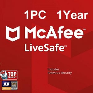 McAfee Live Safe 2021- 1PC 1 Year (Windows)